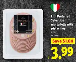 Lidl Lidl Preferred Selection mortadella with pistachios offer