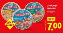 Lidl Trattoria alfredo frozen original thin crust pizza offer