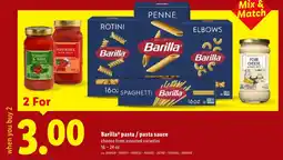 Lidl Barilla pasta/pasta sauce offer