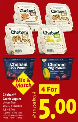 Lidl Chobani Greek yogurt offer