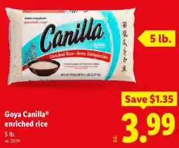 Lidl Goya CanillaⓇ enriched rice offer