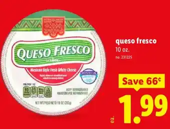 Lidl Queso fresco offer