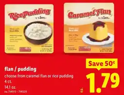 Lidl Flan/pudding offer