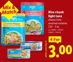 Lidl Nixe chunk light tuna offer