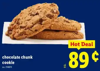 Lidl Chocolate chunk cookie offer