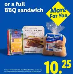 Lidl Bbq sandwich offer