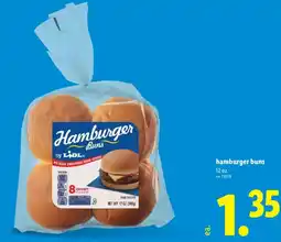 Lidl Hamburger buns offer