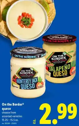 Lidl On the border queso offer