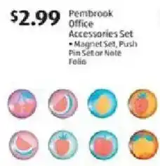Aldi Pembrook Office Accessories Set offer