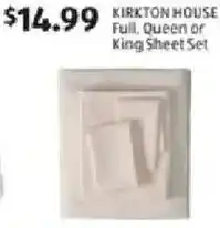 Aldi Kirkton house full queen or king sheet set offer