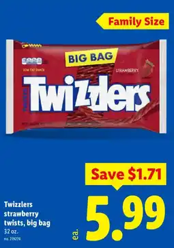 Lidl Twizzlers strawberry twists, big bag offer