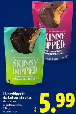 Lidl Skinny dippedⓡ dark chocolate bites offer