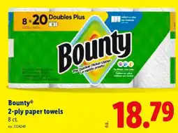 Lidl Bountyⓡ 2-ply paper towels offer