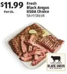 Aldi Fresh Black Angus USDA Choice Skirt Steak offer