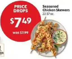 Aldi Seasoned Chicken Skewers offer