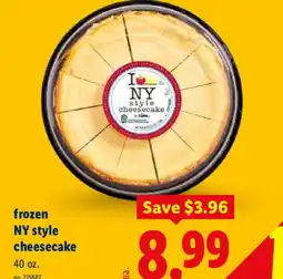 Lidl Frozen ny style cheesecake offer