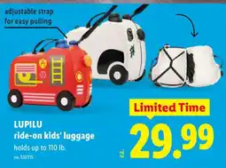 Lidl Lupilu ride-on kids' luggage offer