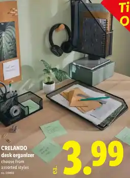 Lidl CRELANDO desk organizer offer
