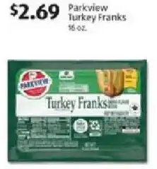 Aldi Parkview Turkey Franks offer