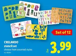 Lidl Crelando stencil set offer