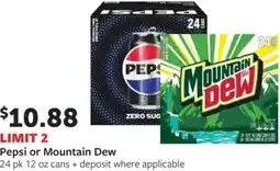 Fareway Pepsi or Mountain Dew offer