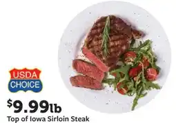 Fareway Top of iowa sirloin steak offer