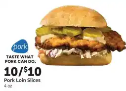 Fareway Pork loin slices offer