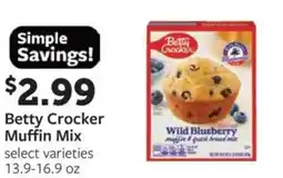 Fareway Betty crocker muffin mix offer