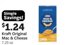 Fareway Kraft original mac & cheese offer