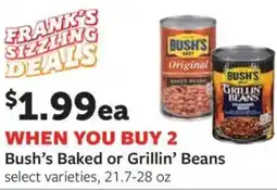 Fareway Bush's baked or grillin' beans offer