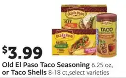 Fareway Old el paso taco seasoning offer