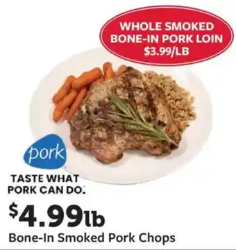 Fareway Bone-in smoked pork chops offer