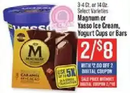 IGA Magnum or Yasso Ice Cream Yogurt Cups or Bars offer