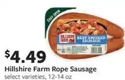 Fareway Hillshire Farm Rope Sausage offer