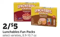 Fareway Lunchables fun packs offer