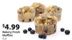 Fareway Bakery fresh muffins offer