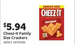 Fareway Cheez-it family size crackers offer