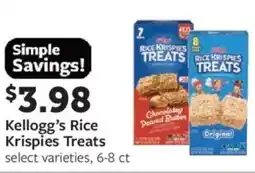 Fareway Kellogg's rice krispies treats offer