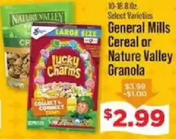IGA General Mills Cereal or Nature Valley Granola offer
