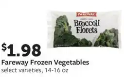 Fareway Fareway frozen vegetables offer
