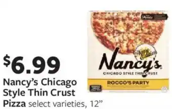 Fareway Nancy's chicago style thin crust pizza offer