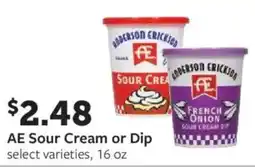 Fareway Ae sour cream or dip offer