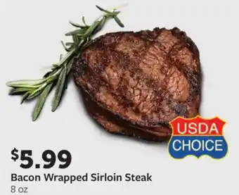 Fareway Bacon wrapped sirloin steak offer