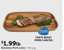 Fareway Boneless Pork Loins offer