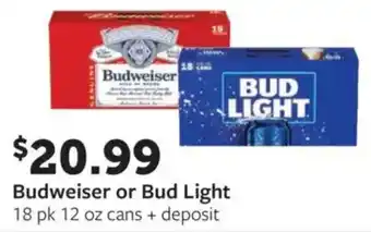 Fareway Budweiser or Bud Light offer