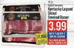 IGA Kentucky Legend Sliced Smoked Bacon offer