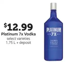 Fareway Platinum 7x vodka offer