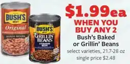 Fareway Bush's Baked or Grillin' Beans offer
