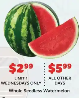 Fareway Whole Seedless Watermelon offer