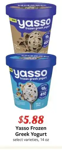Fareway Yasso frozen greek yogurt offer